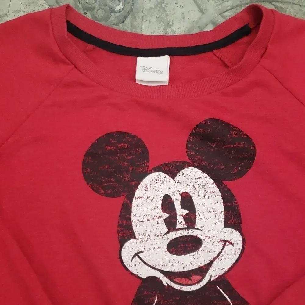 DISNEY MICKEY MOUSE WOMENS SLOUCHED  SWEATSHIRT - Picture 2 of 7